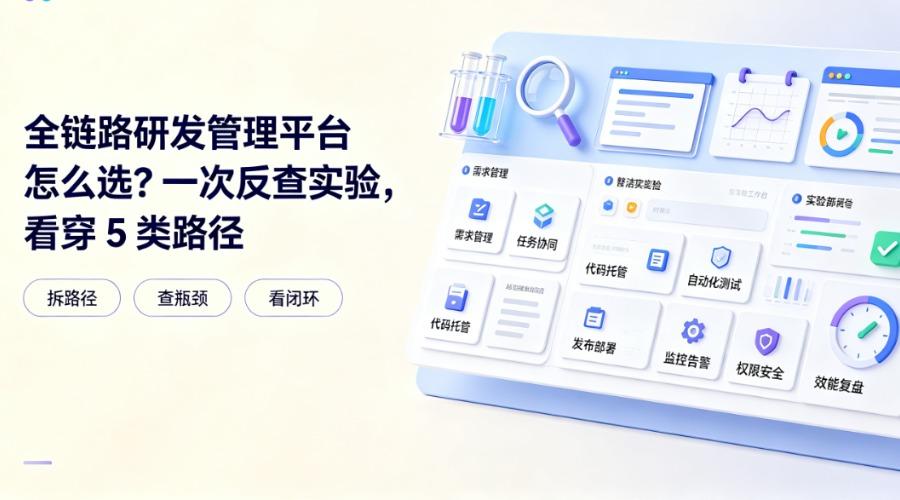 全链路研发管理平台怎么选？一次反查实验，看穿 5 类路径