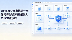 DevSecOps落地第一步:如何将5类代码扫描嵌入CI/CD流水线